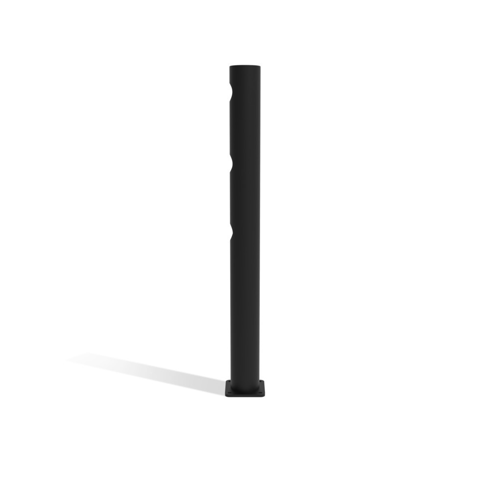Número de imagen del producto 5: Poste final de puerta batiente dancop, para barandilla de seguridad «Delta», Ø 110 mm, altura 1.200 mm, 90°, izquierda