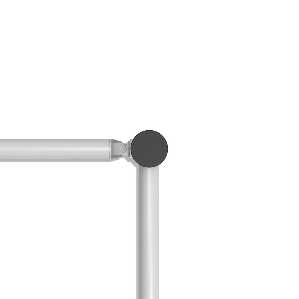 Número de imagen del producto 10: Poste final de puerta batiente dancop, para barandilla de seguridad «Delta», Ø 110 mm, altura 1.200 mm, 90°, izquierda