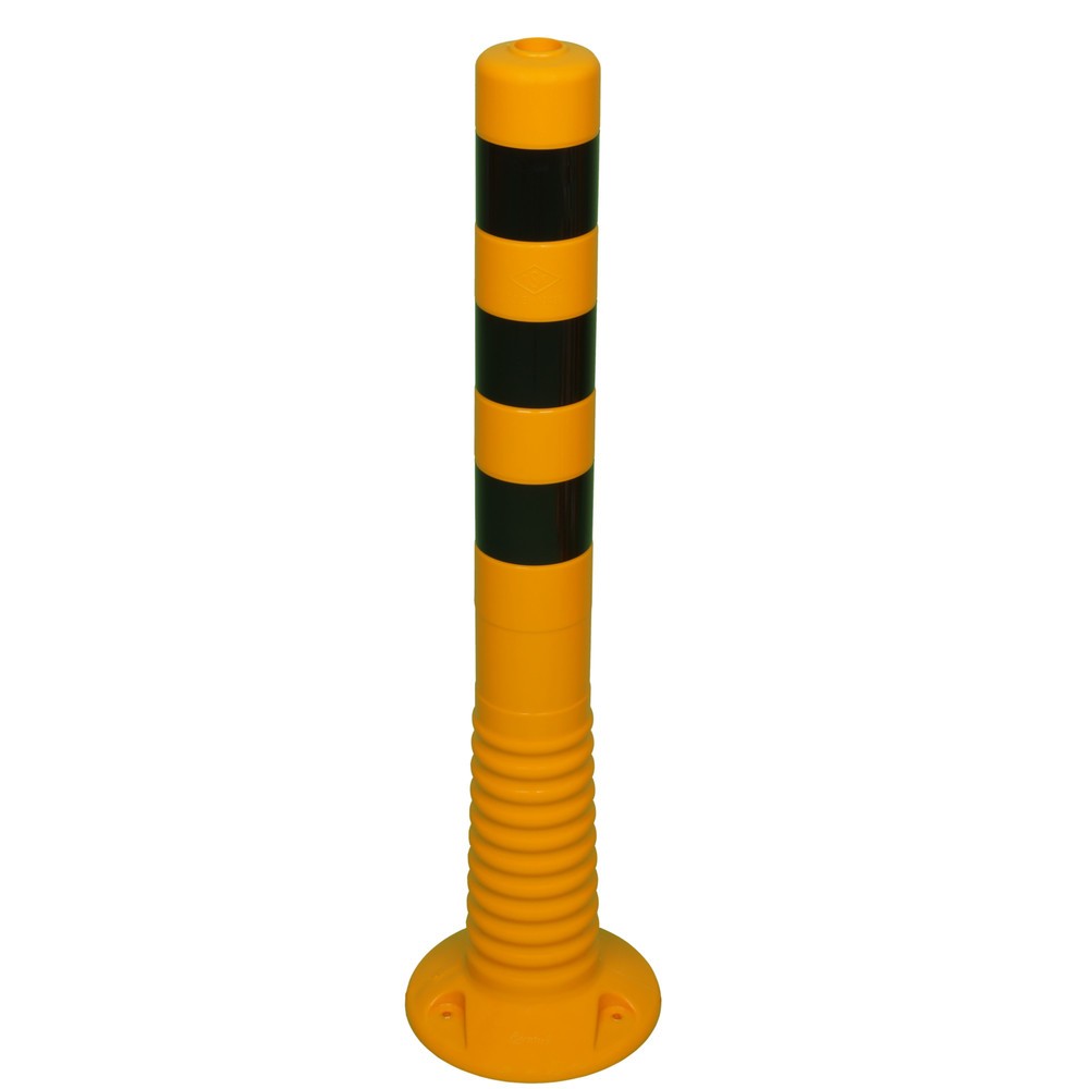 Número de imagen del producto 1: Poste flexible, Ø 80 mm, altura 750 mm, negro/amarillo