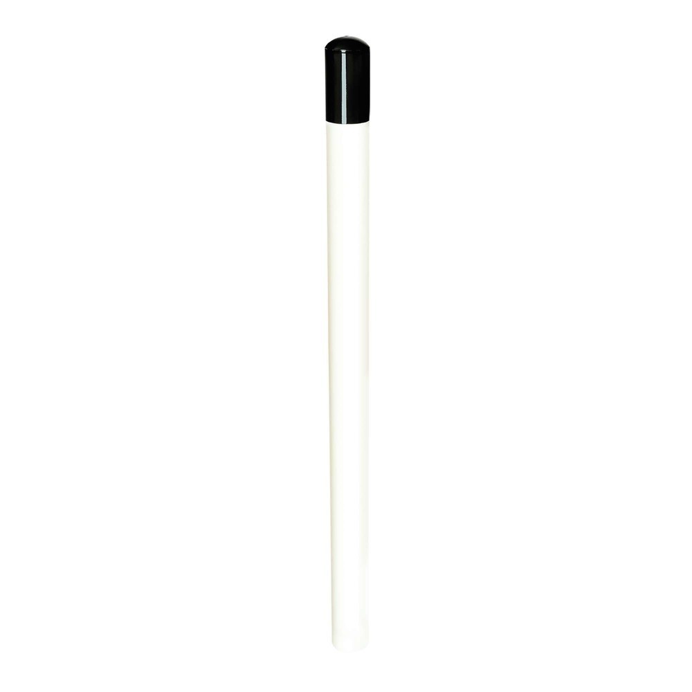 Imagen del producto: Poste MORAVIA para vías de bomberos, para empotrar en hormigón, anclaje al suelo, acero, tubo redondo, HxØ 900 x 60 mm, galvanizado en caliente, pintado de blanco