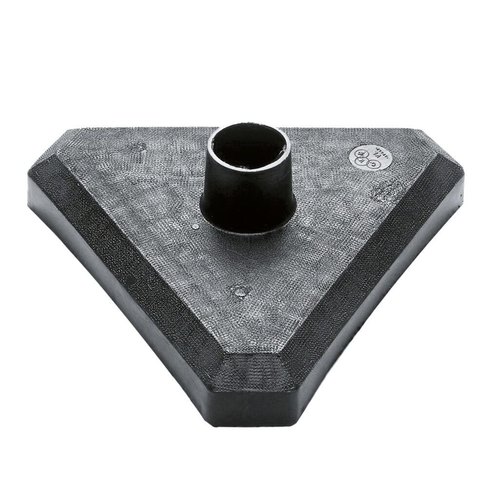 Número de imagen del producto 3: Poste para cadenas, unitario, base de plástico (triangular), negro/amarillo