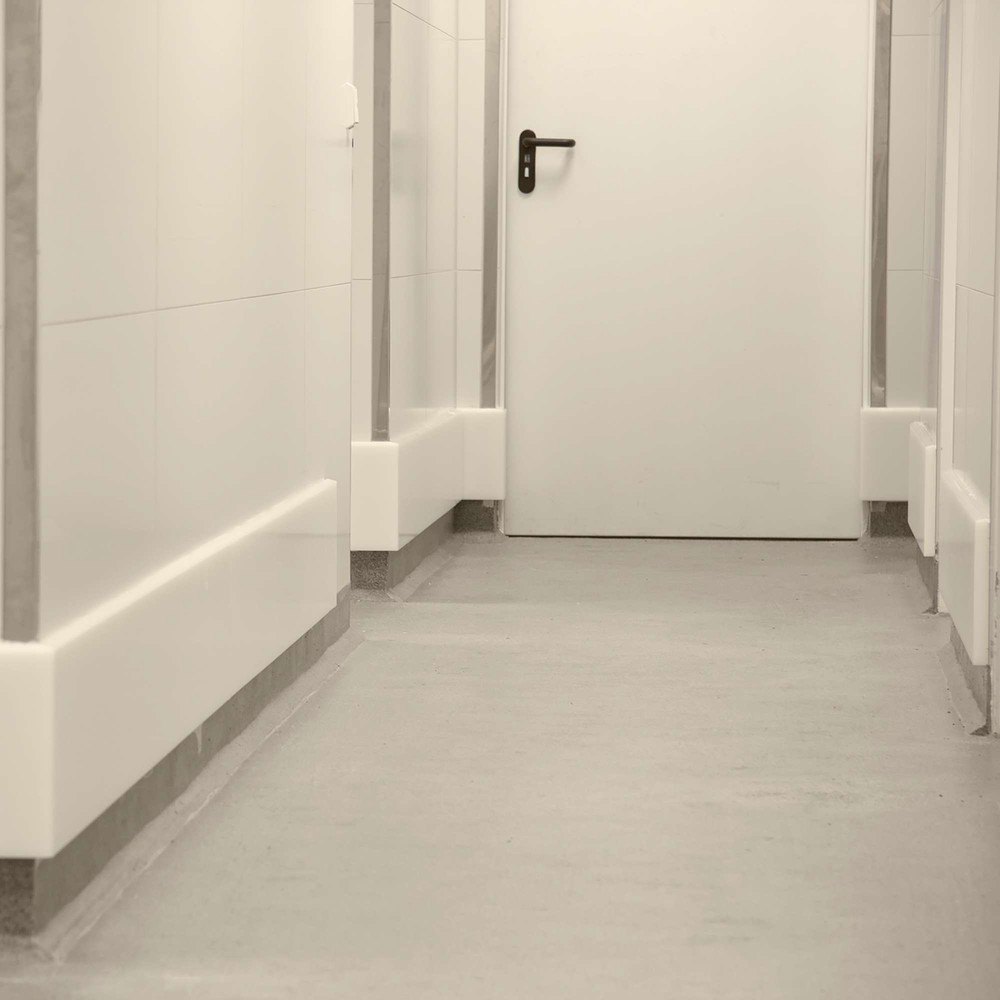 Número de imagen del producto 4: Protección contra impactos para pared MORAVIA, para montaje, 150 x 10 mm x 2.060 mm (alto x ancho x largo), blanco