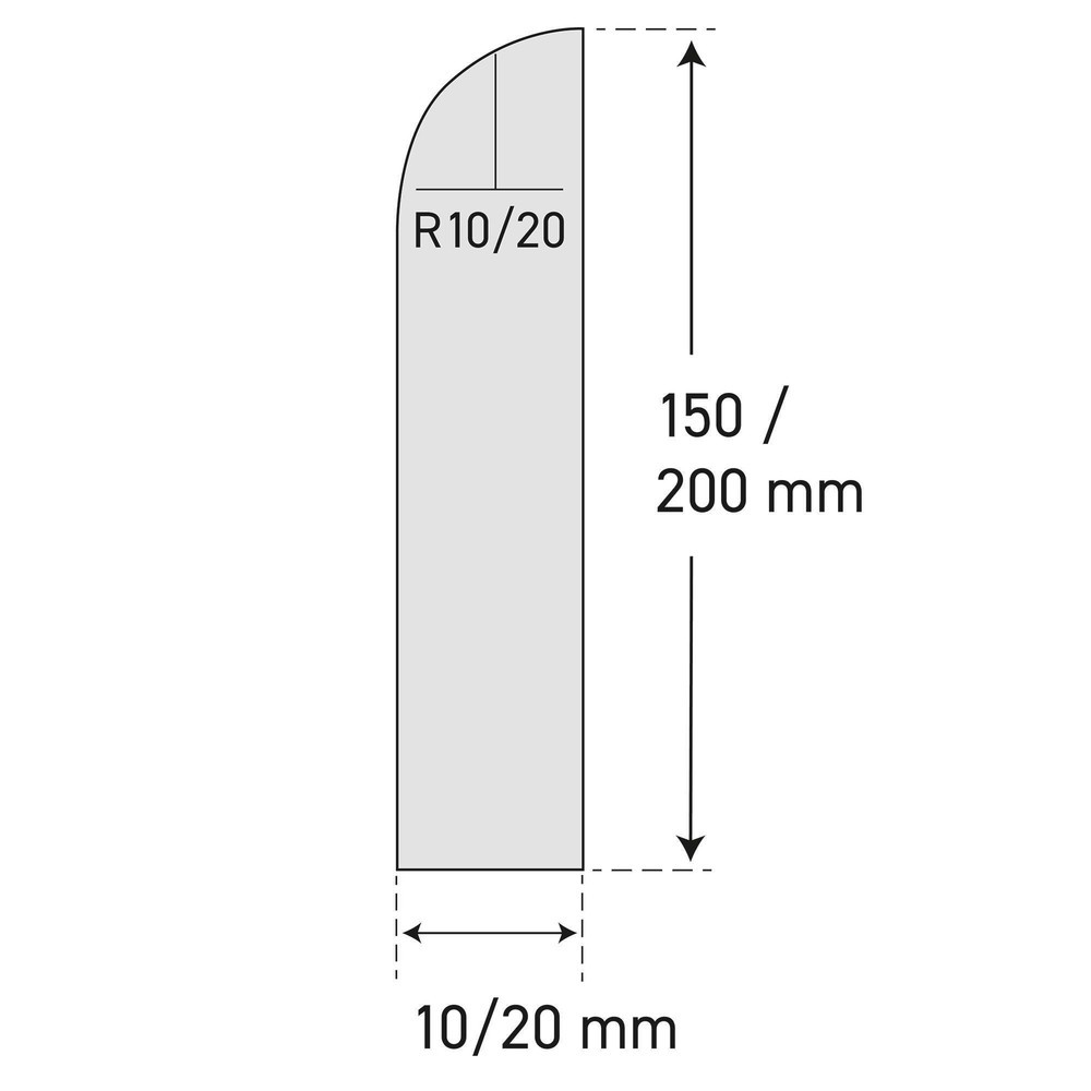 Número de imagen del producto 5: Protección contra impactos para pared MORAVIA, para montaje, 150 x 10 mm x 2.060 mm (alto x ancho x largo), negro
