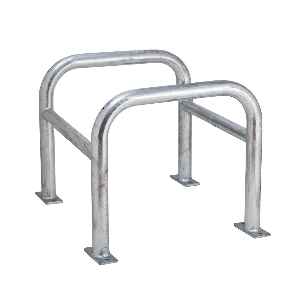 Imagen del producto: Protección anticolisión para columnas MORAVIA, aplicación exterior, galvanizado en caliente, altura de 600 mm, para dimensiones de columna 600 x 600 mm (ancho x fondo)