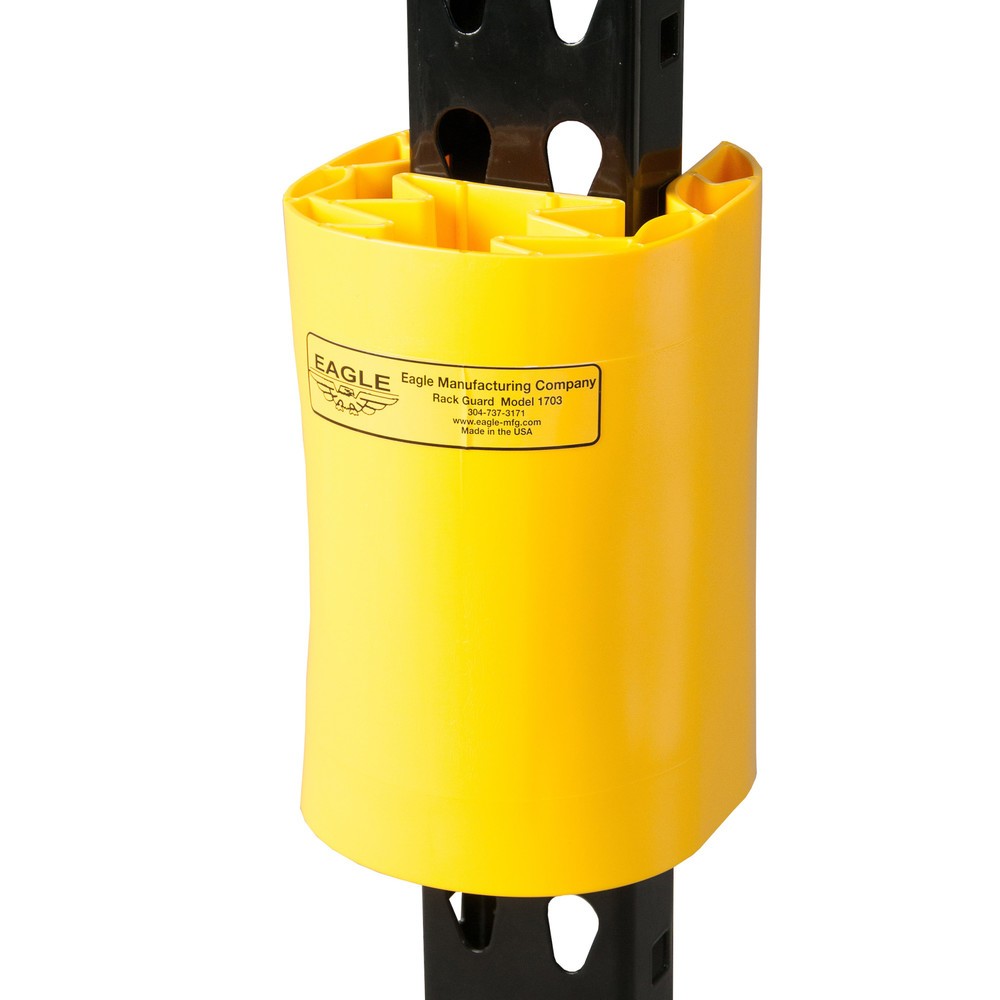 Número de imagen del producto 2: Protector de patas de estantería Justrite® Eagle, polietileno de alta densidad, para An x Fo 75 x 75 mm