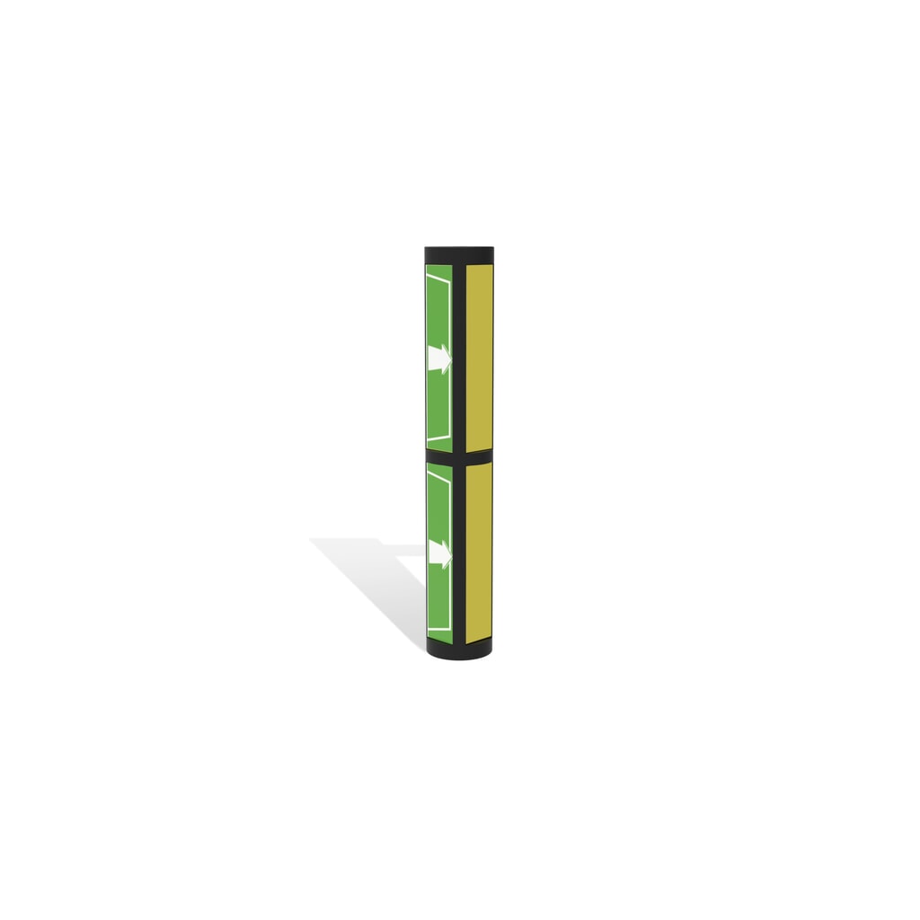Imagen del producto: puerta batiente para rieles de seguridad «Delta», alto x ancho 1200 x 1200 mm