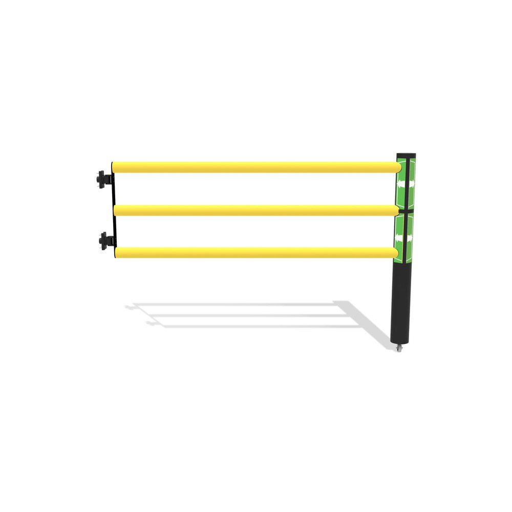 Número de imagen del producto 1: puerta batiente para rieles de seguridad «Delta», alto x ancho 1200 x 1.750 mm, con rollo