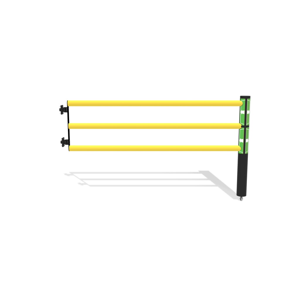 Imagen del producto: Puerta abatible para rieles de seguridad «Delta», alto x ancho 1200 x 2.000 mm, con rollo