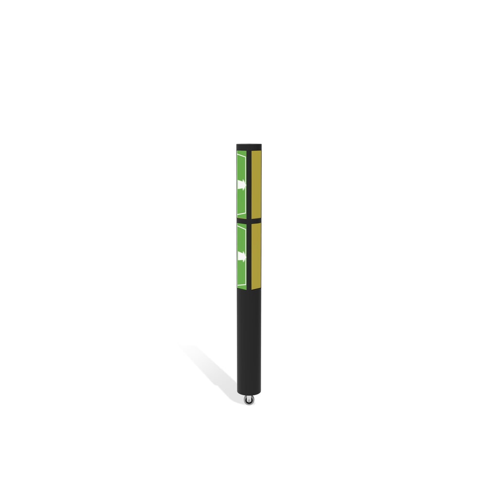 Puerta abatible para rieles de seguridad «Delta», alto x ancho 1200 x 1500 mm, con rollo Número de imagen del producto 3: Puerta abatible para rieles de seguridad «Delta», alto x ancho 1200 x 1500 mm, con rollo