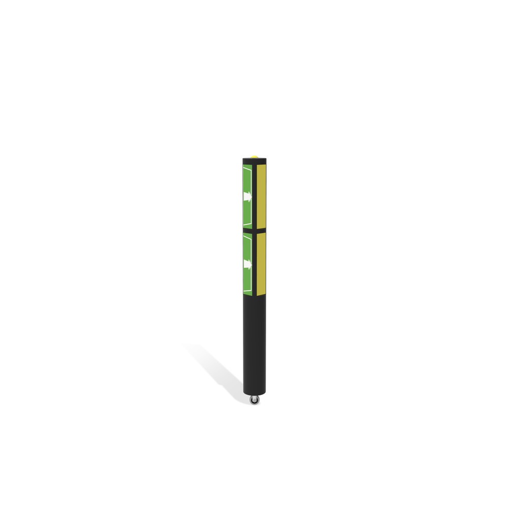 Número de imagen del producto 3: puerta batiente para rieles de seguridad «Delta», alto x ancho 1200 x 1.750 mm, con rollo