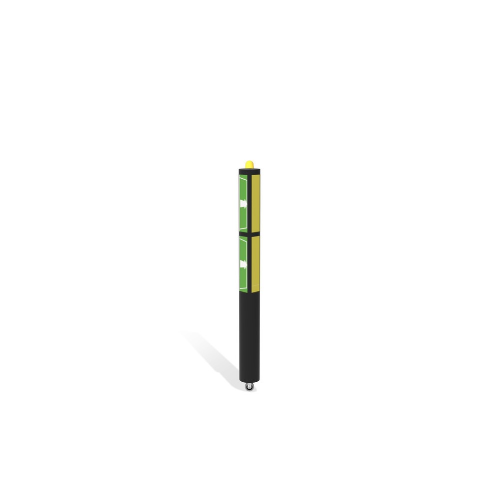 Número de imagen del producto 3: Puerta abatible para rieles de seguridad «Delta», alto x ancho 1200 x 2.000 mm, con rollo