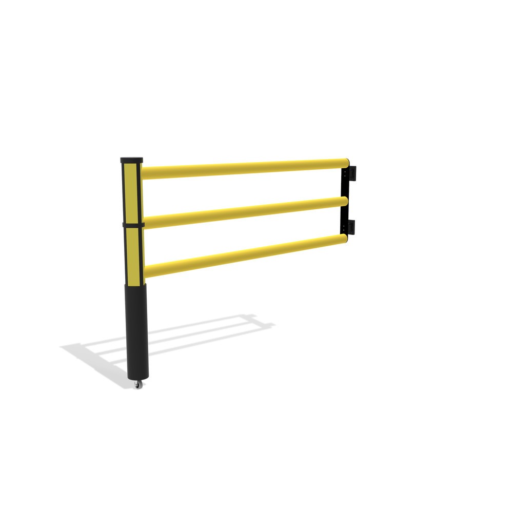Número de imagen del producto 4: puerta batiente para rieles de seguridad «Delta», alto x ancho 1200 x 1.750 mm, con rollo