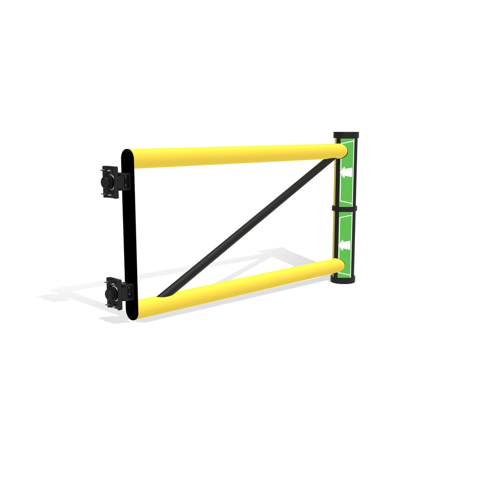 puerta batiente para rieles de seguridad «Delta», alto x ancho 1200 x 1200 mm Número de imagen del producto 6: puerta batiente para rieles de seguridad «Delta», alto x ancho 1200 x 1200 mm