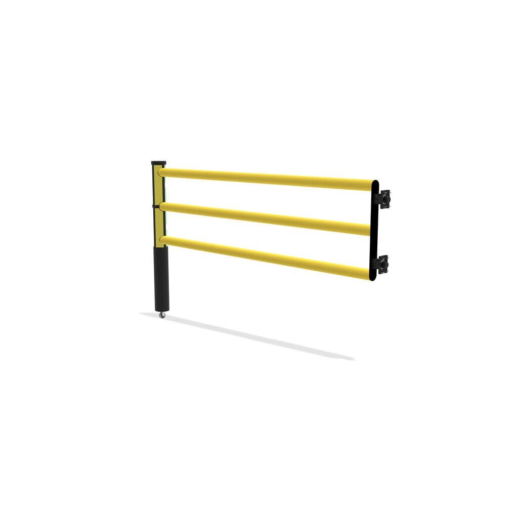 Puerta abatible para rieles de seguridad «Delta», alto x ancho 1200 x 2.000 mm, con rollo Número de imagen del producto 6: Puerta abatible para rieles de seguridad «Delta», alto x ancho 1200 x 2.000 mm, con rollo