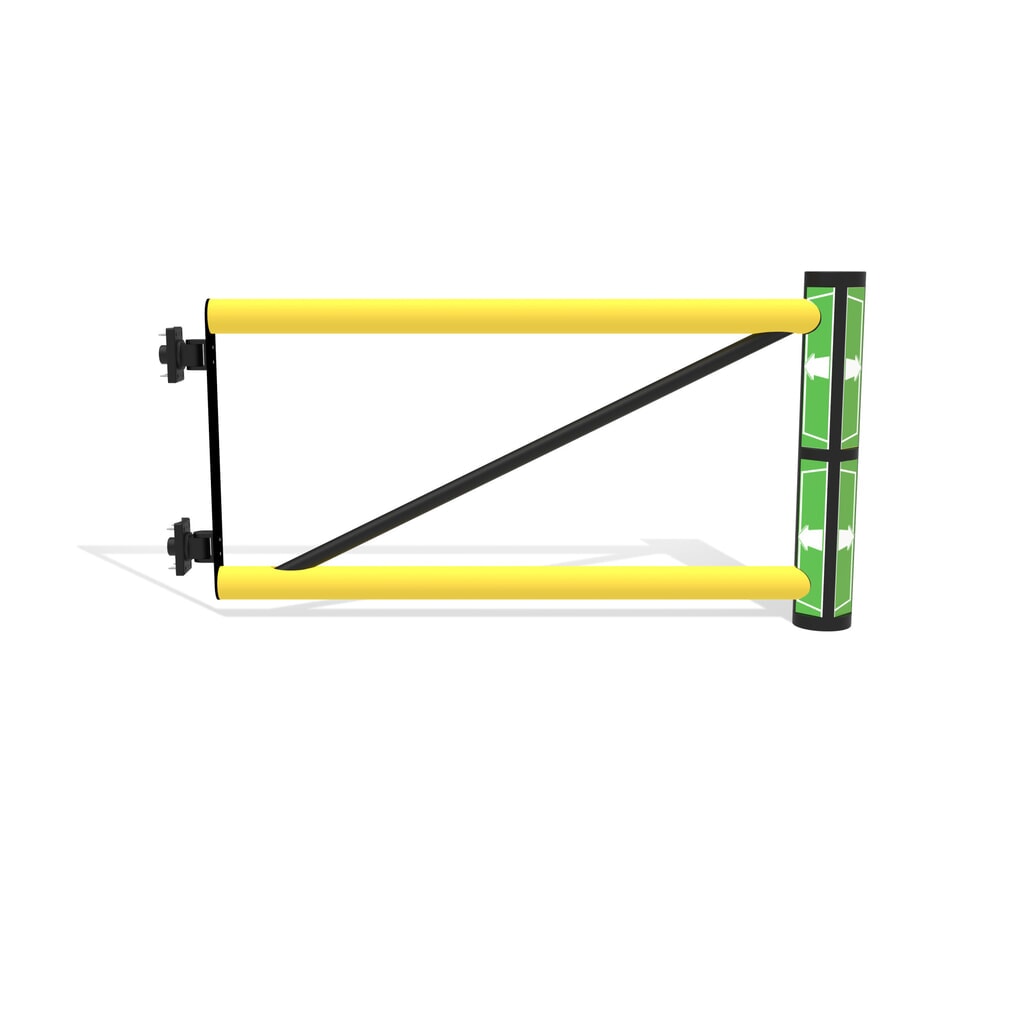 puerta batiente para rieles de seguridad «Delta», alto x ancho 1200 x 1200 mm Número de imagen del producto 7: puerta batiente para rieles de seguridad «Delta», alto x ancho 1200 x 1200 mm