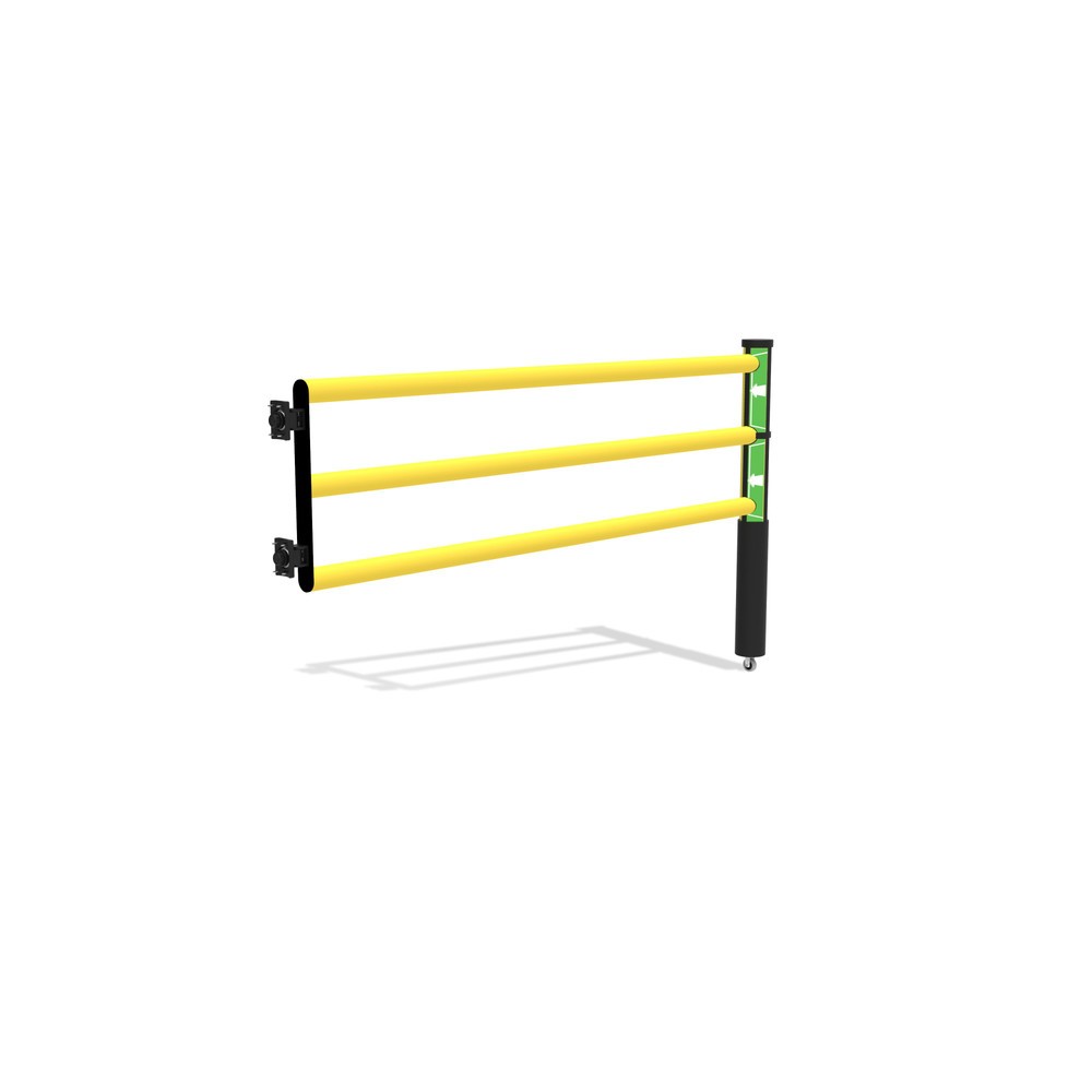 Número de imagen del producto 8: Puerta abatible para rieles de seguridad «Delta», alto x ancho 1200 x 2.000 mm, con rollo