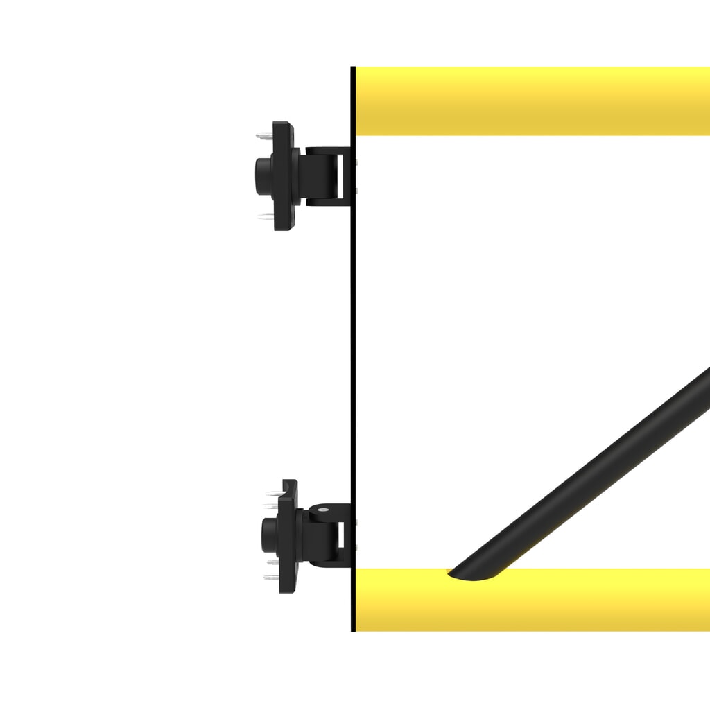 Número de imagen del producto 10: puerta batiente para rieles de seguridad «Delta», alto x ancho 1200 x 1200 mm