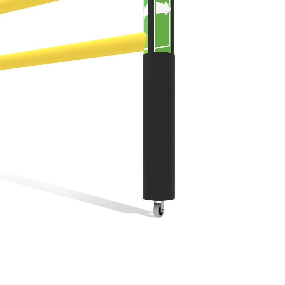 Número de imagen del producto 10: puerta batiente para rieles de seguridad «Delta», alto x ancho 1200 x 1.750 mm, con rollo