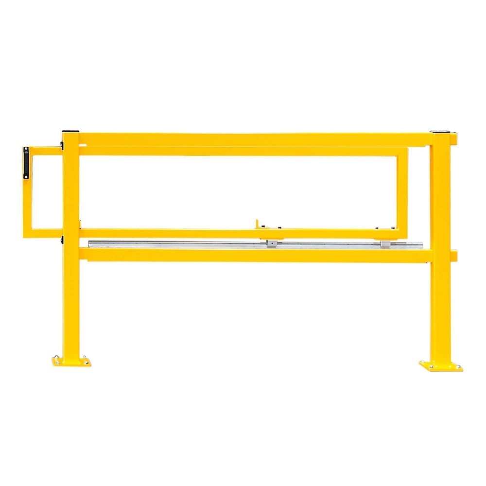 Imagen del producto: Puerta corredera MORAVIA para barandilla de protección antichoques BLACK PULL S-Line, amarilla, para anclar con tacos, con placa de suelo