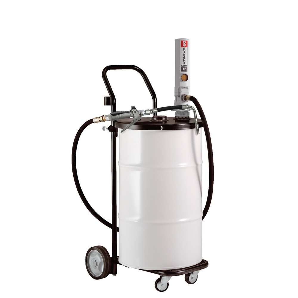 Imagen del producto: Punto de relleno móvil Samoa-Hallbauer PumpMaster 2 3:1 para barriles de 50/60 litros, con pistola de llenado
