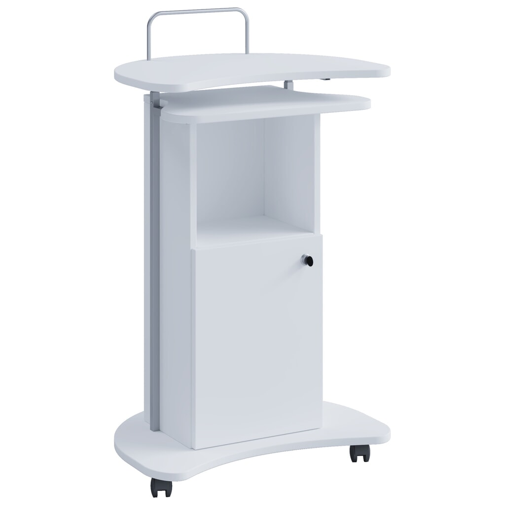 Imagen del producto: Pupitre vertical Komil ajustable en altura, blanco