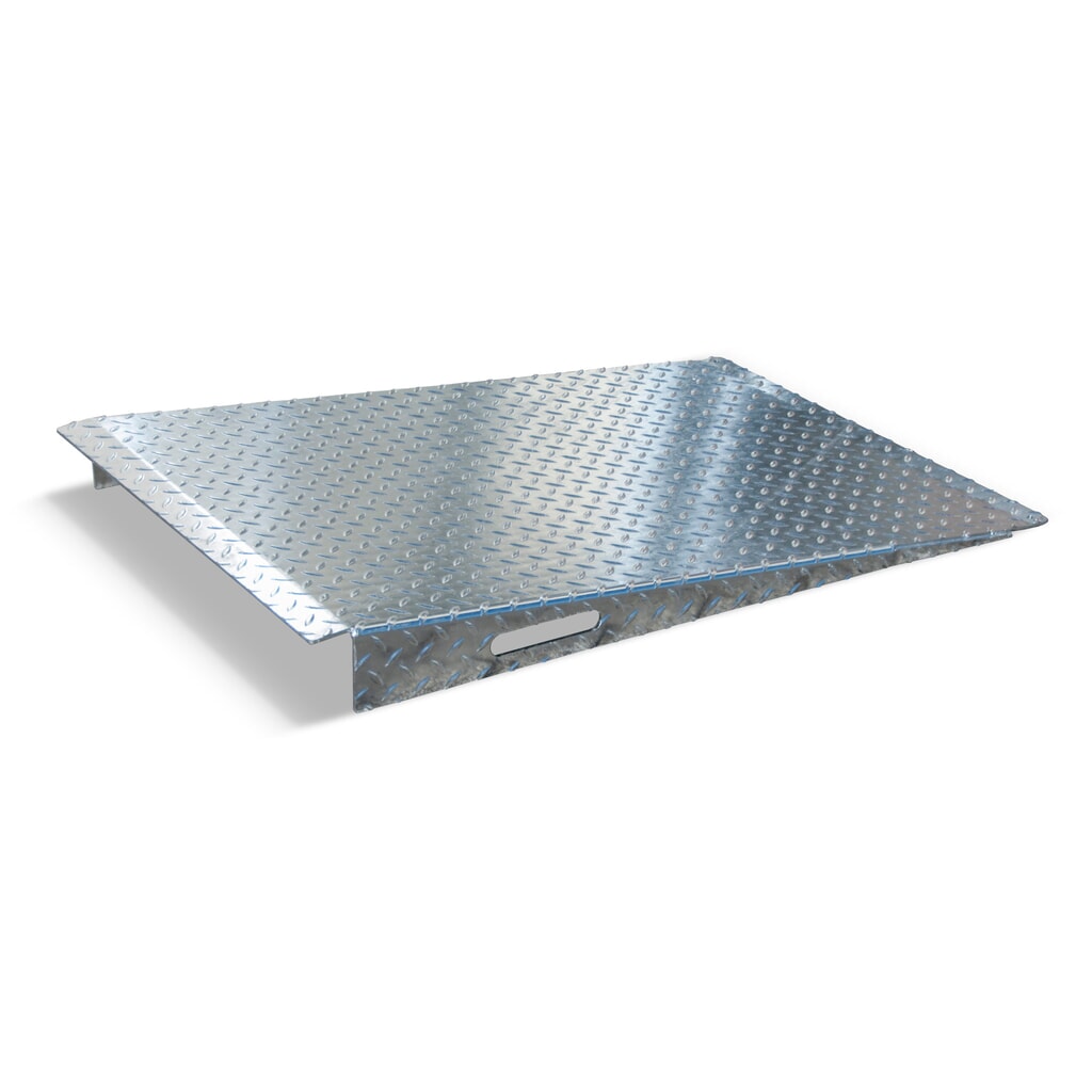 Rampa de acceso para contenedor de cilindros de gas con bolsas para montacargas Imagen del producto: Rampa de acceso para contenedor de cilindros de gas con bolsas para montacargas
