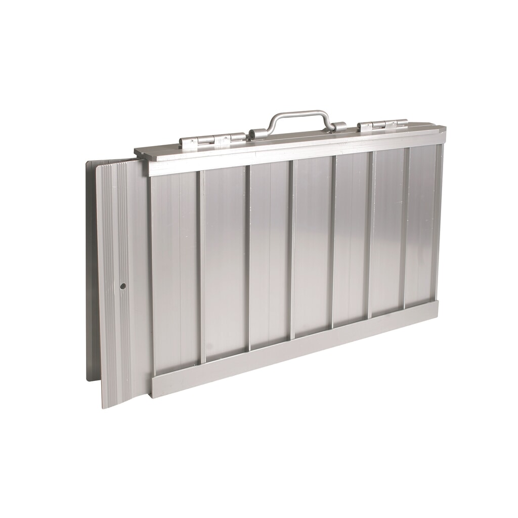 Rampa plegable de aluminio, longitud 600 mm Imagen del producto: Rampa plegable de aluminio, longitud 600 mm