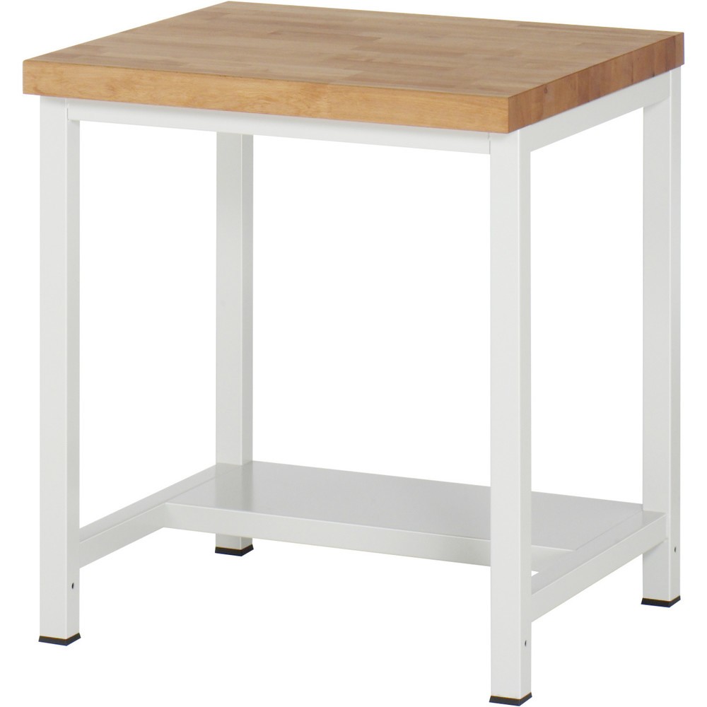 Imagen del producto: Banco de trabajo pesado RAU serie 8000, 1 estante inferior de 320 mm de profundidad, HxAxF 840-1.040 x 750 x 700 mm