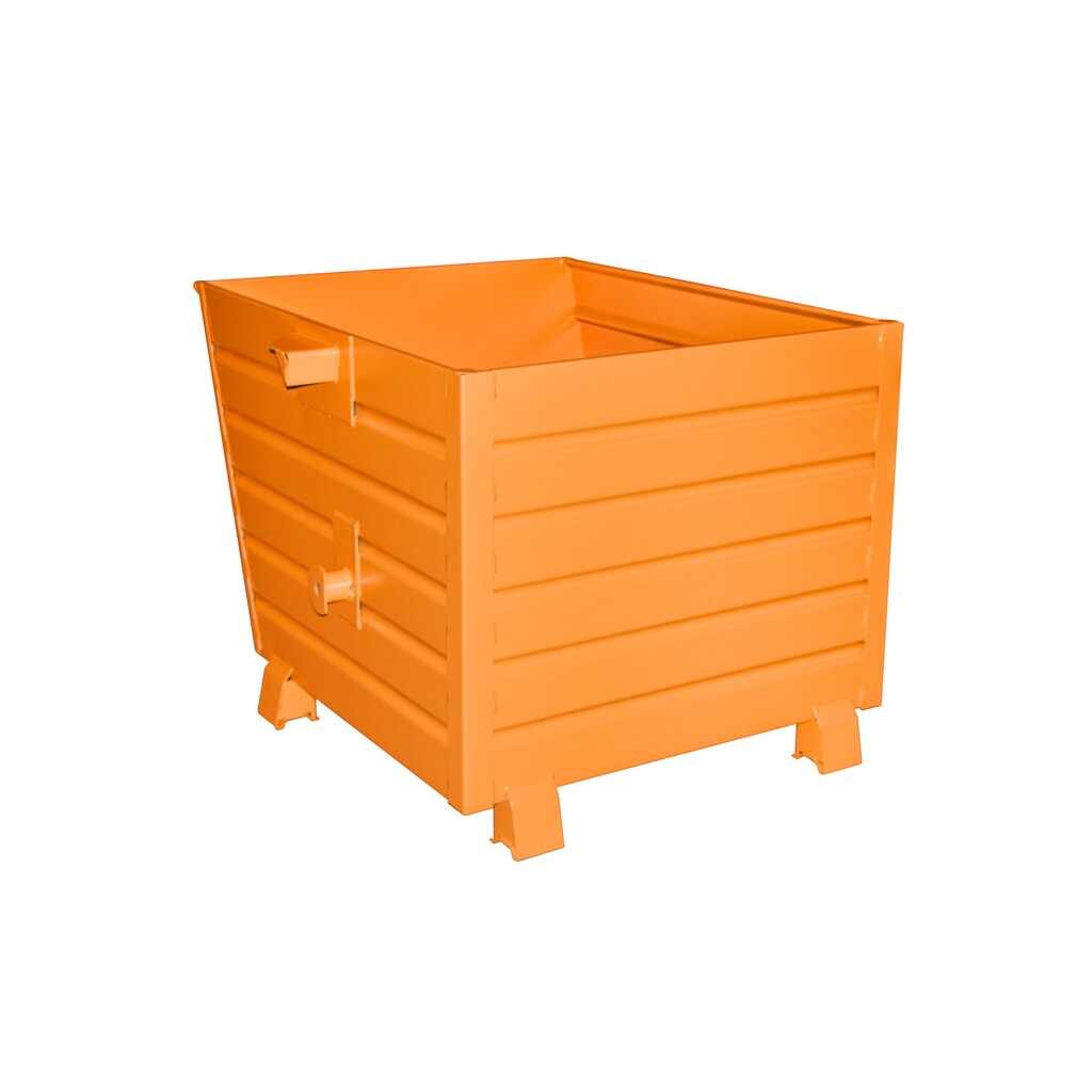 Bauer® Volquete apilable, pintado, volumen 0,9 m³, RAL 2000 amarillo naranja Imagen del producto: Bauer® Volquete apilable, pintado, volumen 0,9 m³, RAL 2000 amarillo naranja
