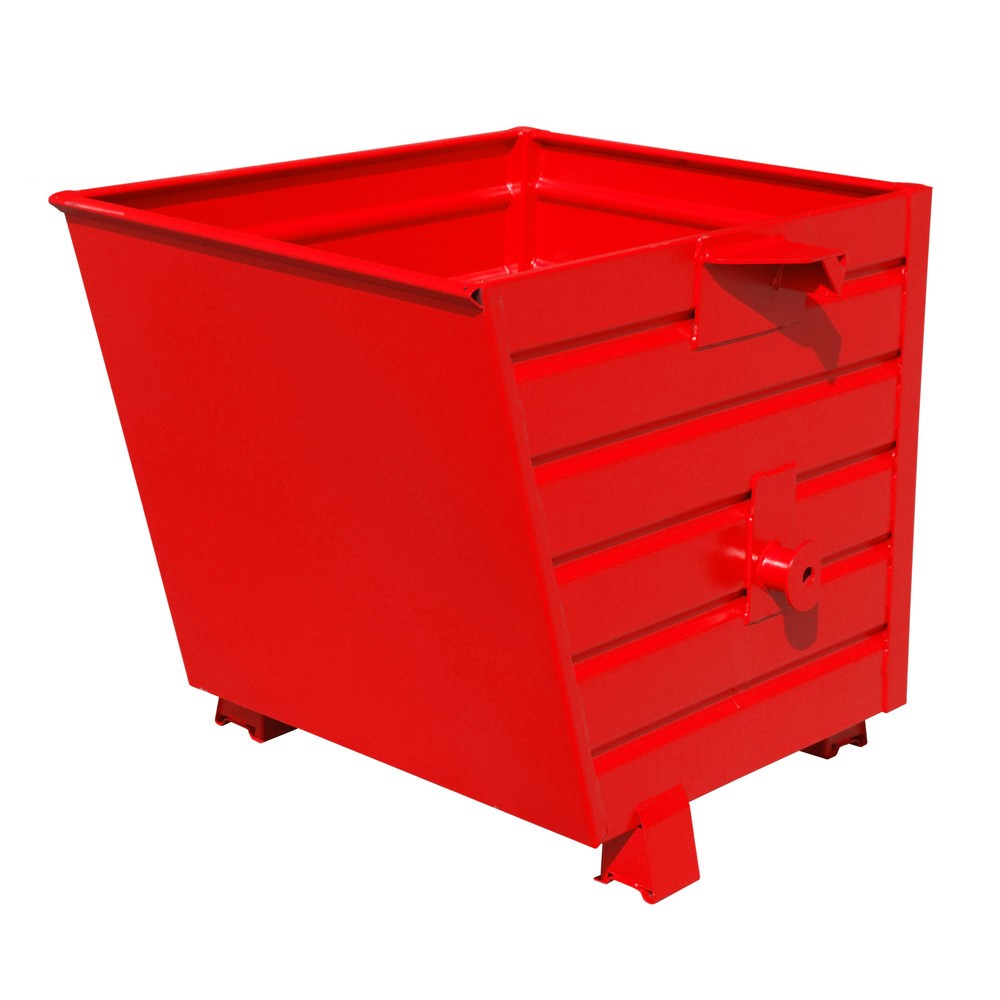 Imagen del producto: Bauer® Volquete apilable, pintado, volumen 0,55 m³, RAL 3000 rojo fuego