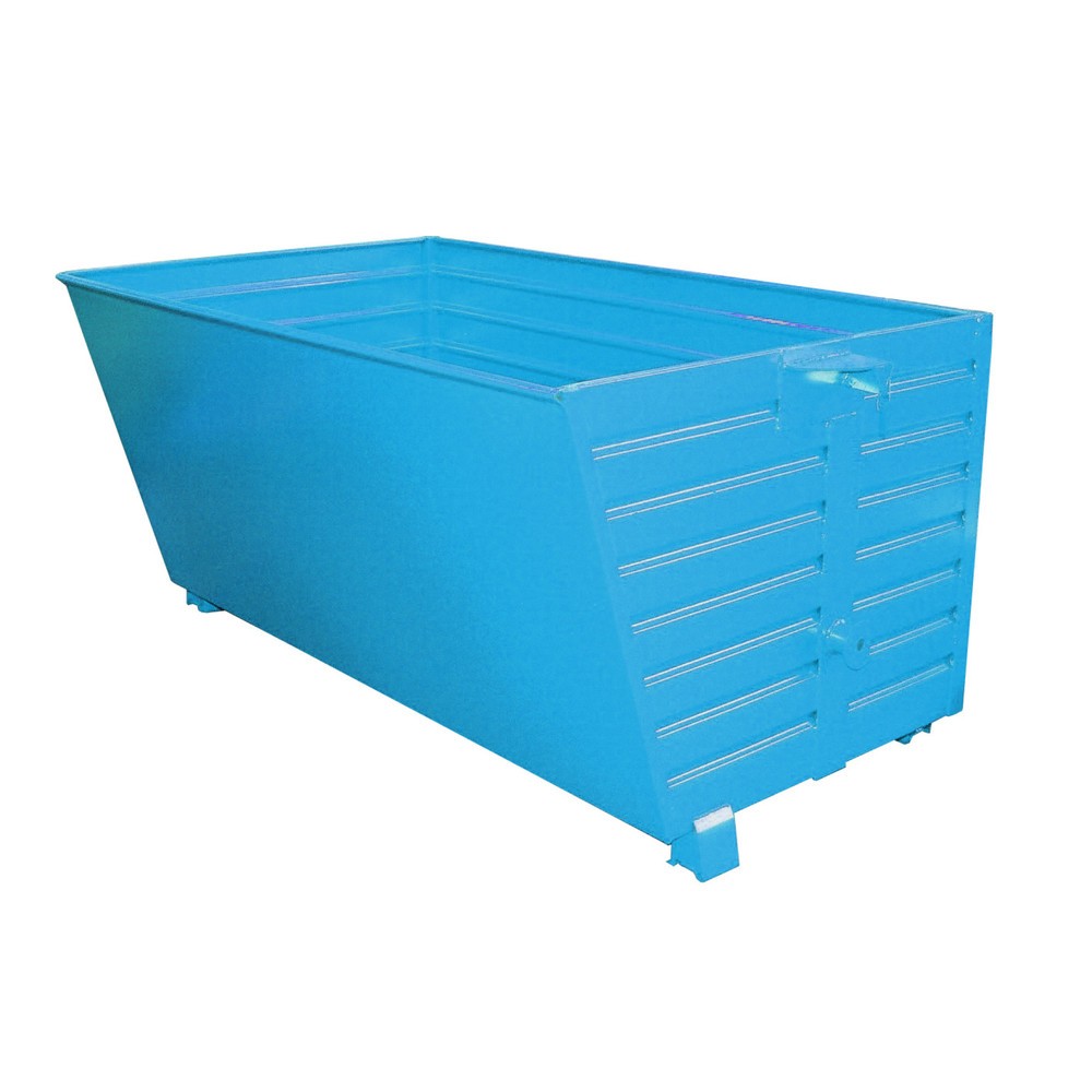 Número de imagen del producto 1: Bauer® Volquete apilable, pintado, volumen 2 m³, RAL 5012 azul luminoso