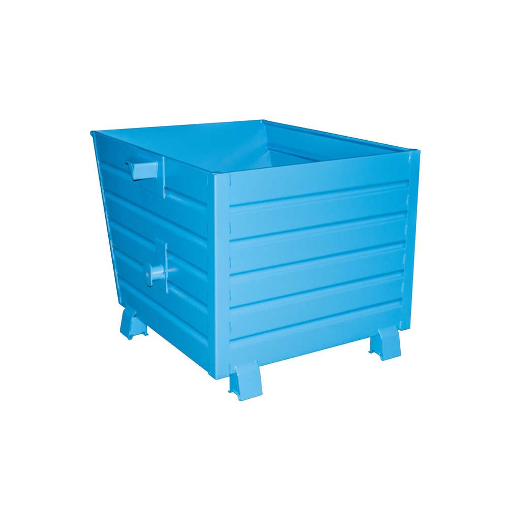 Imagen del producto: Bauer® Volquete apilable, pintado, volumen 0,9 m³, RAL 5012 azul luminoso