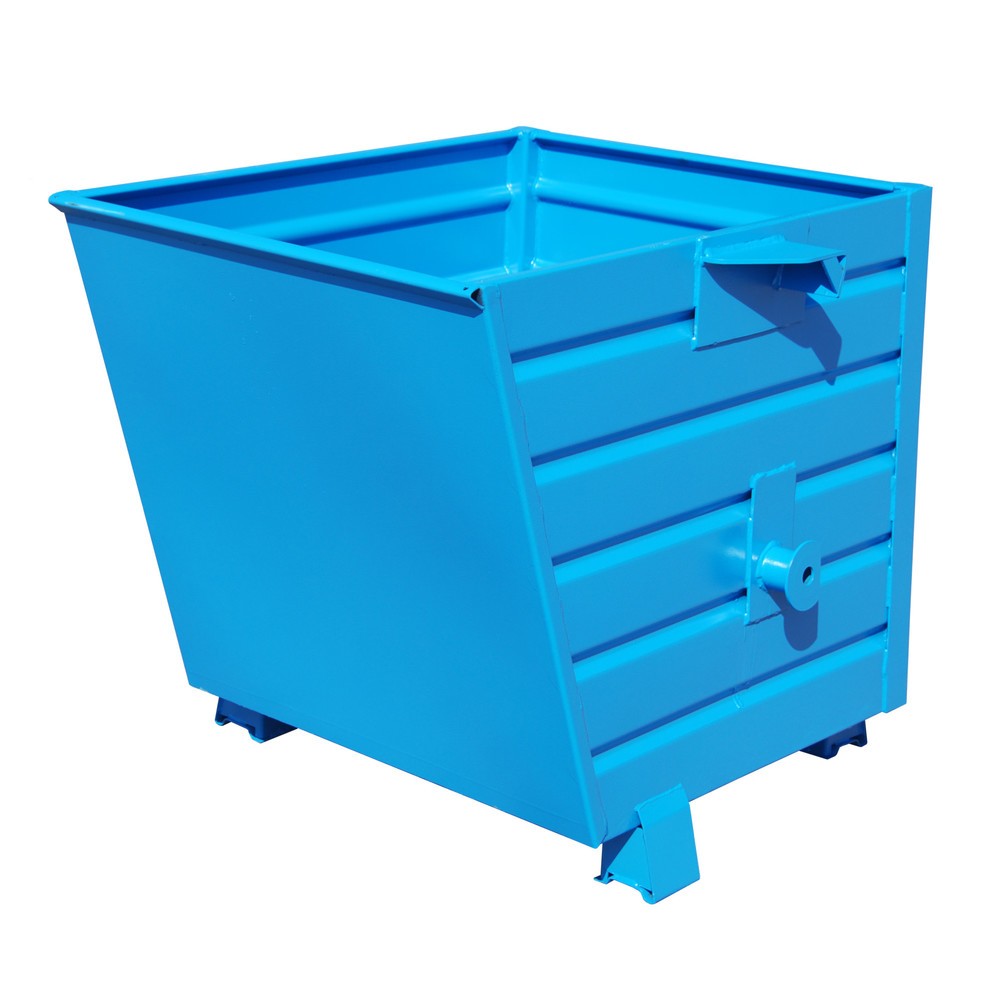 Imagen del producto: Bauer® Volquete apilable, pintado, volumen 0,55 m³, RAL 5012 azul luminoso