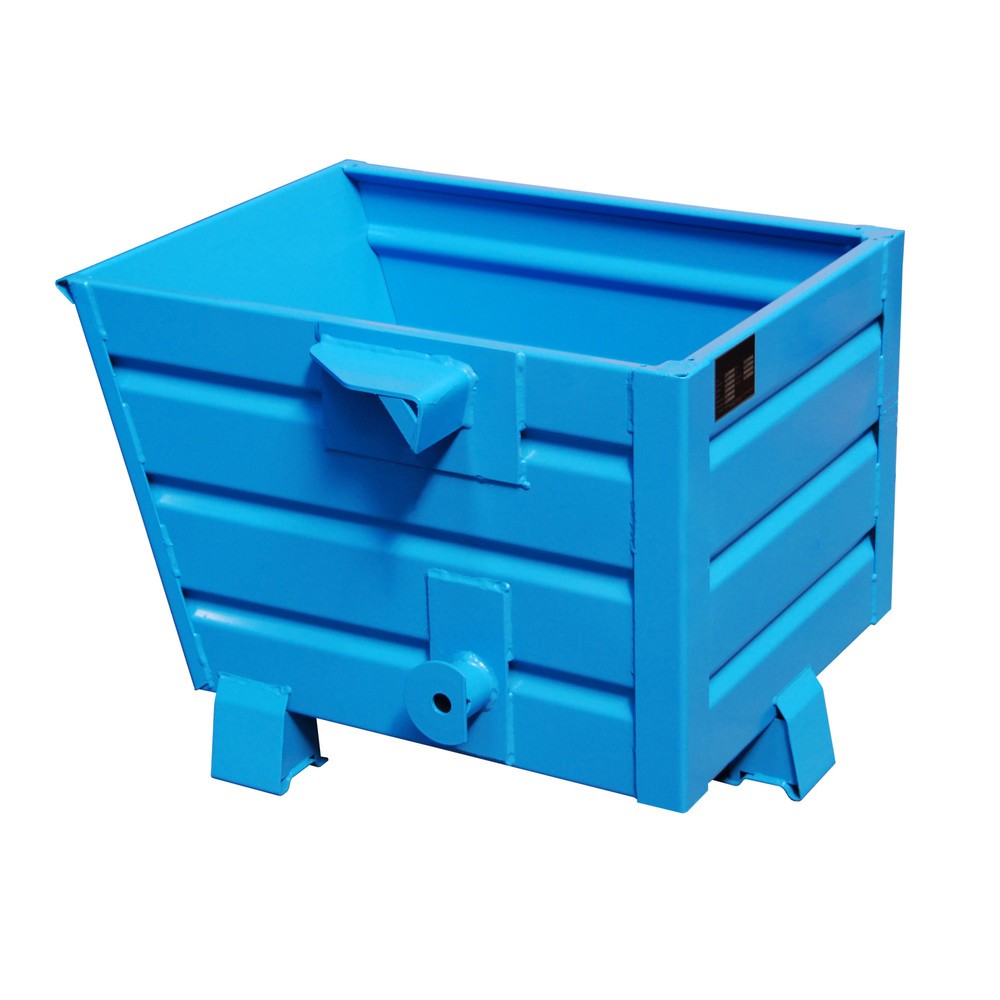 Imagen del producto: Bauer® Volquete apilable, pintado, volumen 0,3 m³, RAL 5012 azul luminoso
