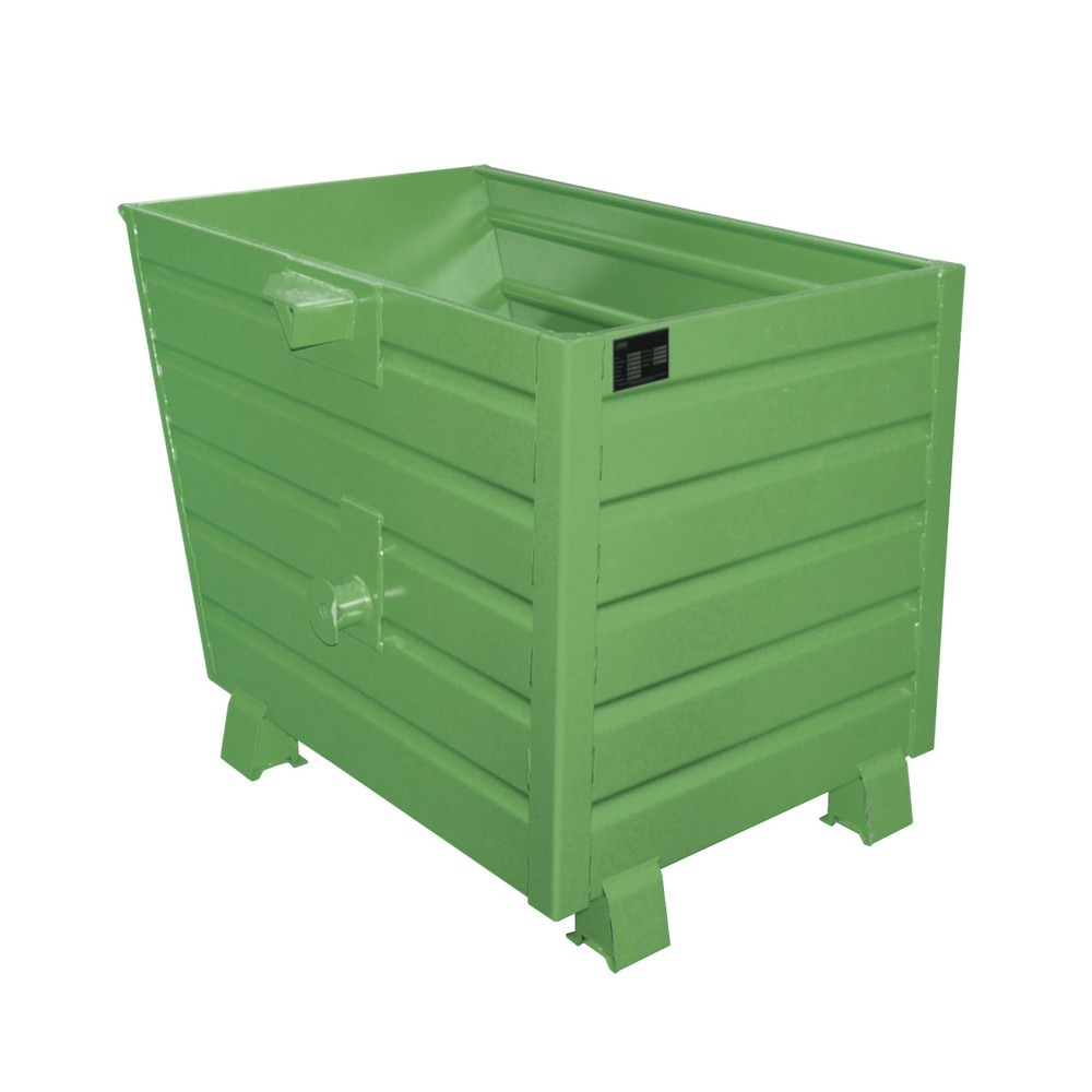 Imagen del producto: Bauer® Volquete apilable, pintado, volumen 0,7 m³, RAL 6011 verde reseda