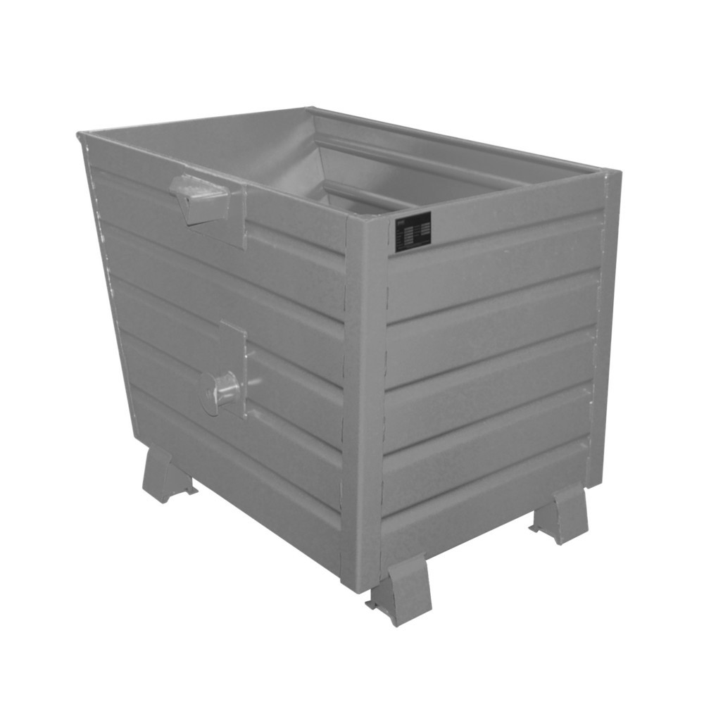 Imagen del producto: Bauer® Volquete apilable, pintado, volumen 0,7 m³, RAL 7005 gris ratón