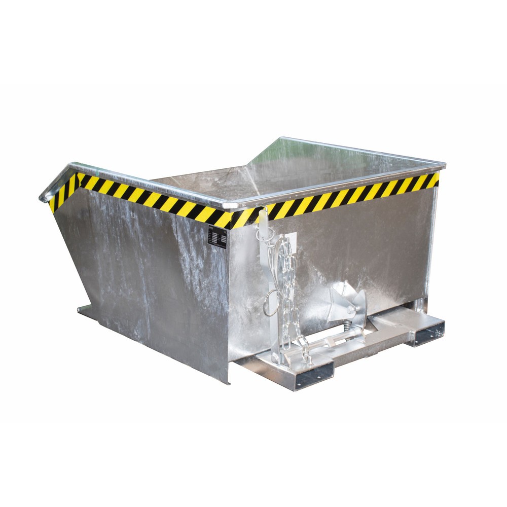 Imagen del producto: Recipiente de vuelco Bauer®, altura de construcción baja, galvanizado, CC 1.000 kg, volumen 0,75 m³
