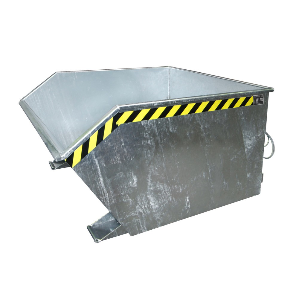 Número de imagen del producto 1: Recipiente de vuelco Bauer®, altura de construcción baja, galvanizado, CC 1.500 kg, volumen 1 m³