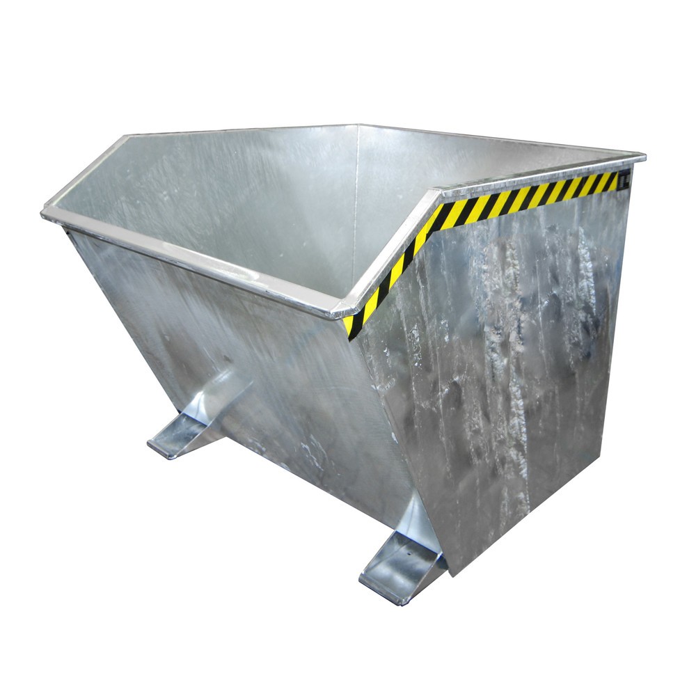 Número de imagen del producto 1: Recipiente de vuelco Bauer®, altura de construcción baja, galvanizado, CC 1.500 kg, volumen 1,5 m³