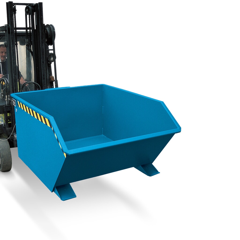 Número de imagen del producto 5: Recipiente de vuelco Bauer®, altura de construcción baja, galvanizado, CC 750 kg, volumen 0,3 m³