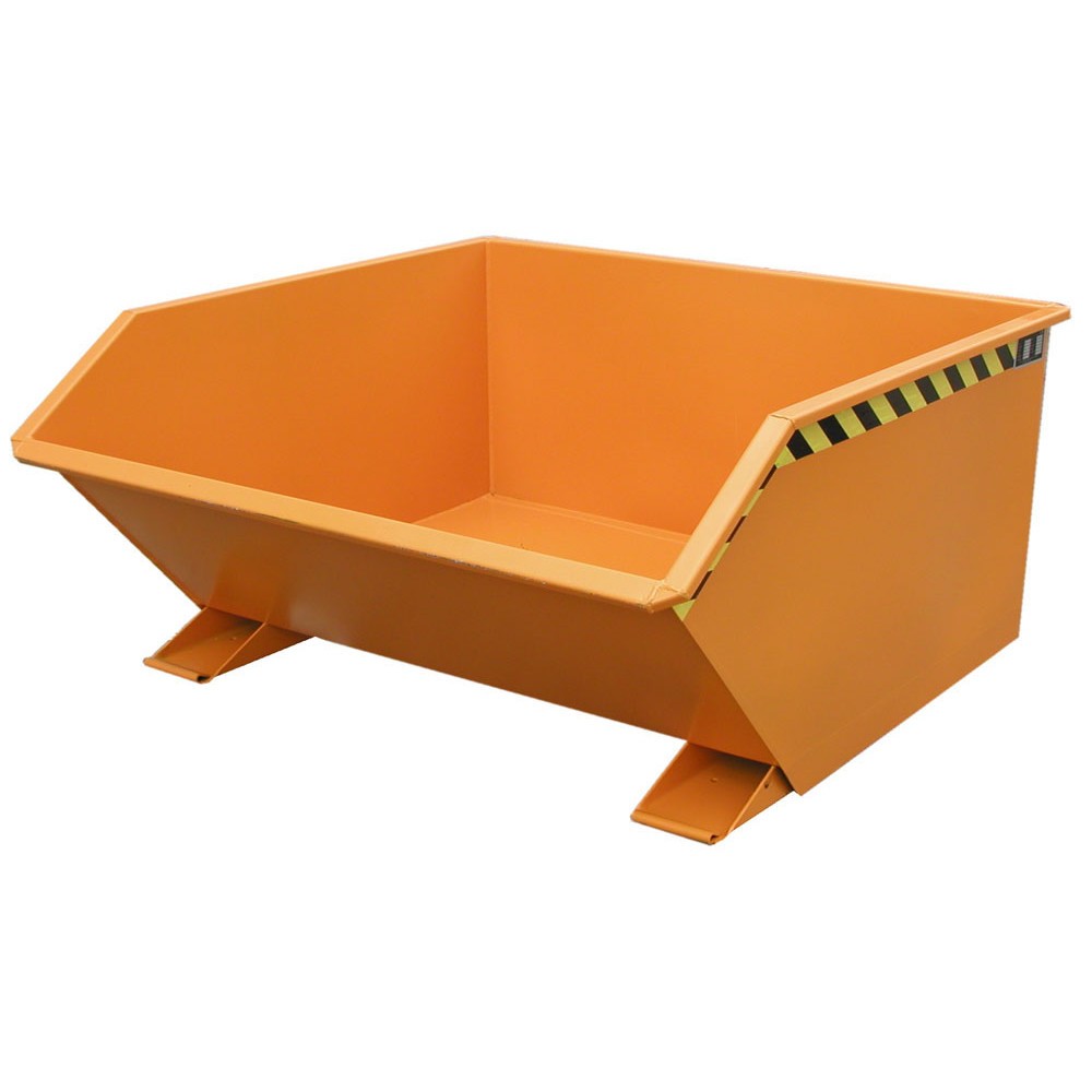 Número de imagen del producto 1: Bauer® Volquete, altura de construcción baja, pintado, volumen 0,75 m³, RAL 2000 amarillo naranja
