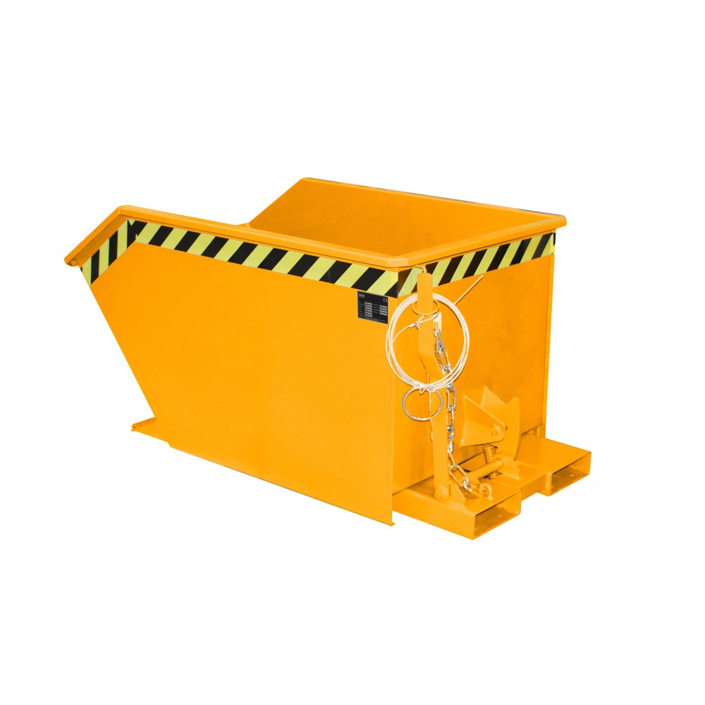 Número de imagen del producto 1: Bauer® Volquete, altura de construcción baja, pintado, volumen 0,5 m³, RAL 2000 amarillo naranja