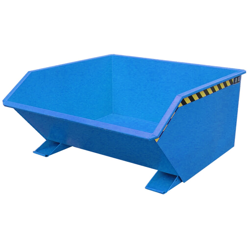 Bauer® Volquete, altura de construcción baja, pintado, volumen 0,75 m³, RAL 5012 azul luminoso Imagen del producto: Bauer® Volquete, altura de construcción baja, pintado, volumen 0,75 m³, RAL 5012 azul luminoso