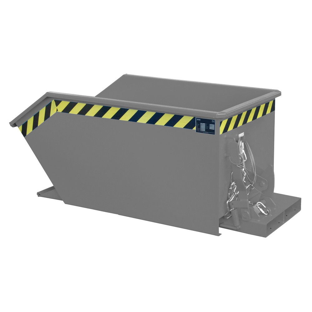 Número de imagen del producto 1: Bauer® Volquete, altura de construcción baja, pintado, volumen 0,3 m³, RAL 7005 gris ratón