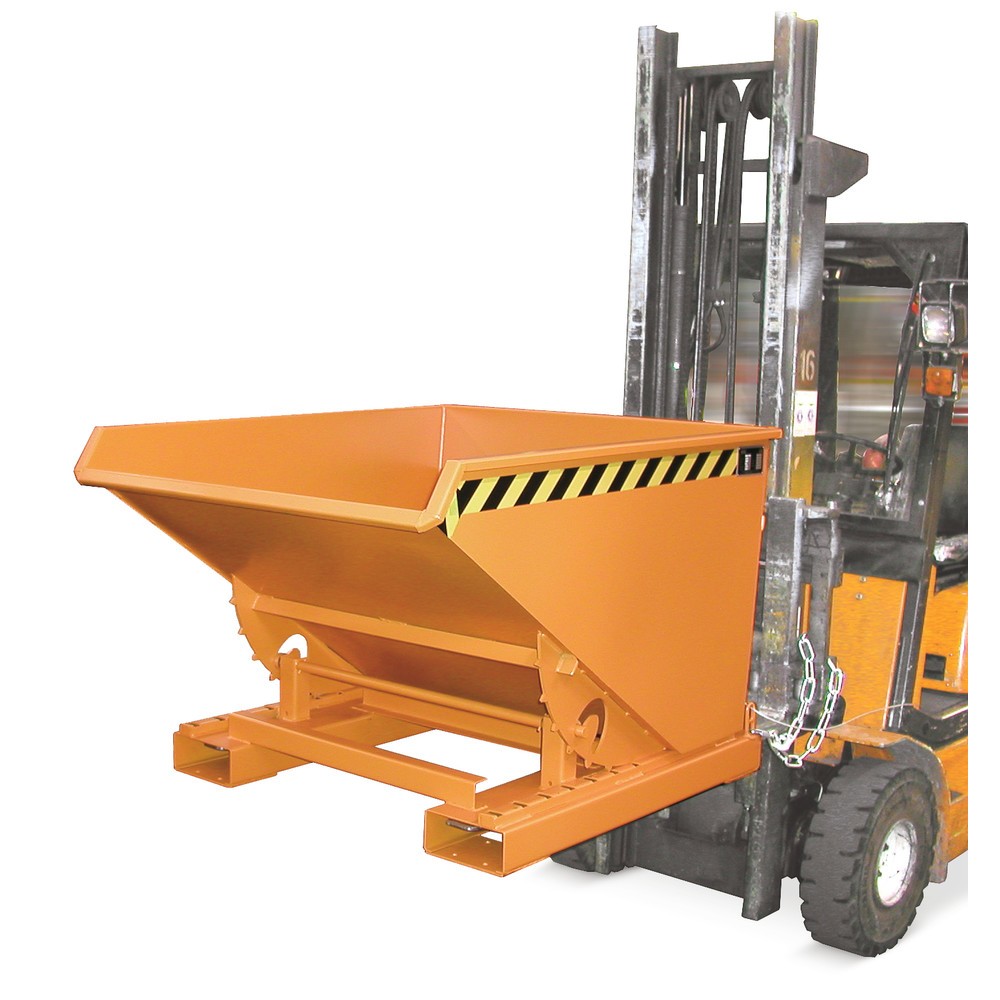 Número de imagen del producto 4: Bauer® Volquete con mecanismo desenrollador de volqueo, pintado, volumen 0,3 m³, RAL 6011 verde reseda