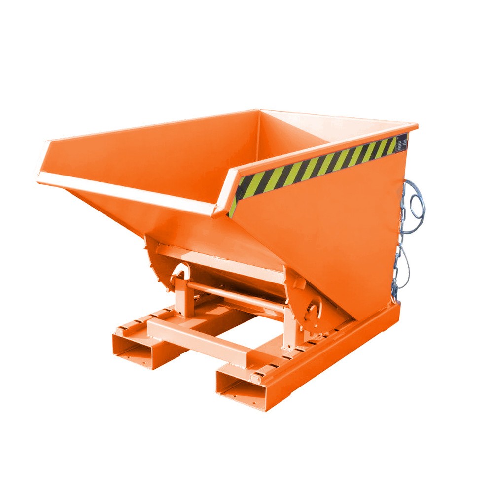 Número de imagen del producto 1: Bauer® Volquete con mecanismo desenrollador de volqueo, pintado, volumen 0,3 m³, RAL 2000 amarillo naranja