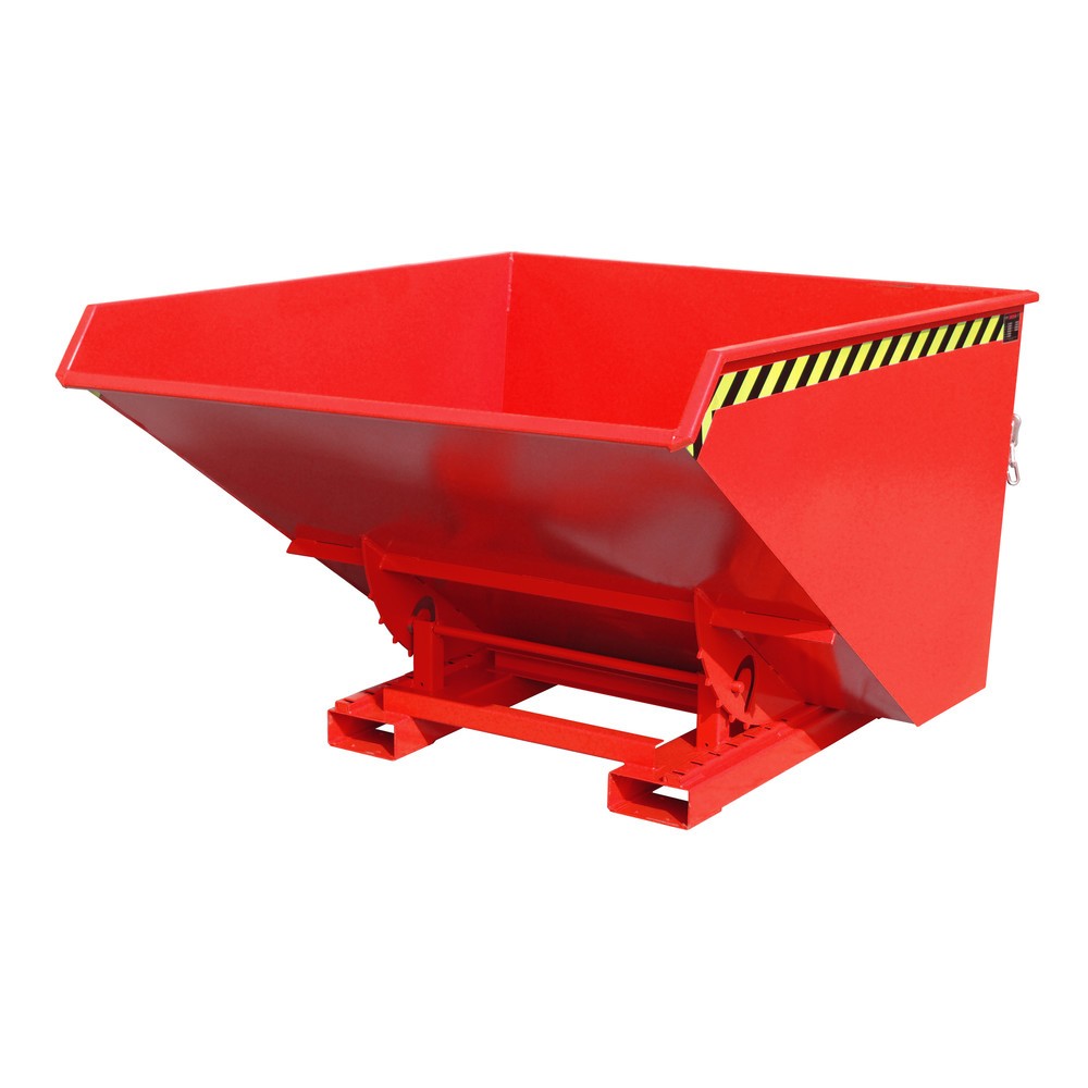 Número de imagen del producto 1: Bauer® Volquete con mecanismo desenrollador de volqueo, pintado, volumen 1,7 m³, RAL 3000 rojo fuego