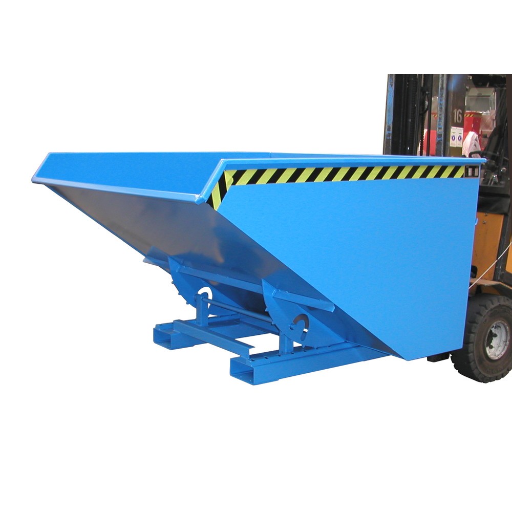 Número de imagen del producto 1: Bauer® Volquete con mecanismo desenrollador de volqueo, pintado, volumen 1,2 m³, RAL 5012 azul luminoso