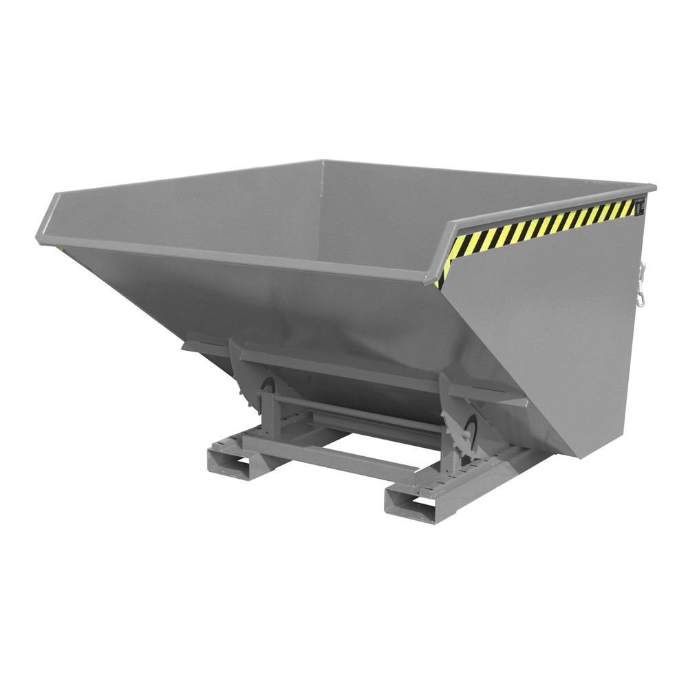 Número de imagen del producto 1: Bauer® Volquete con mecanismo desenrollador de volqueo, pintado, volumen 1,7 m³, RAL 7005 gris ratón