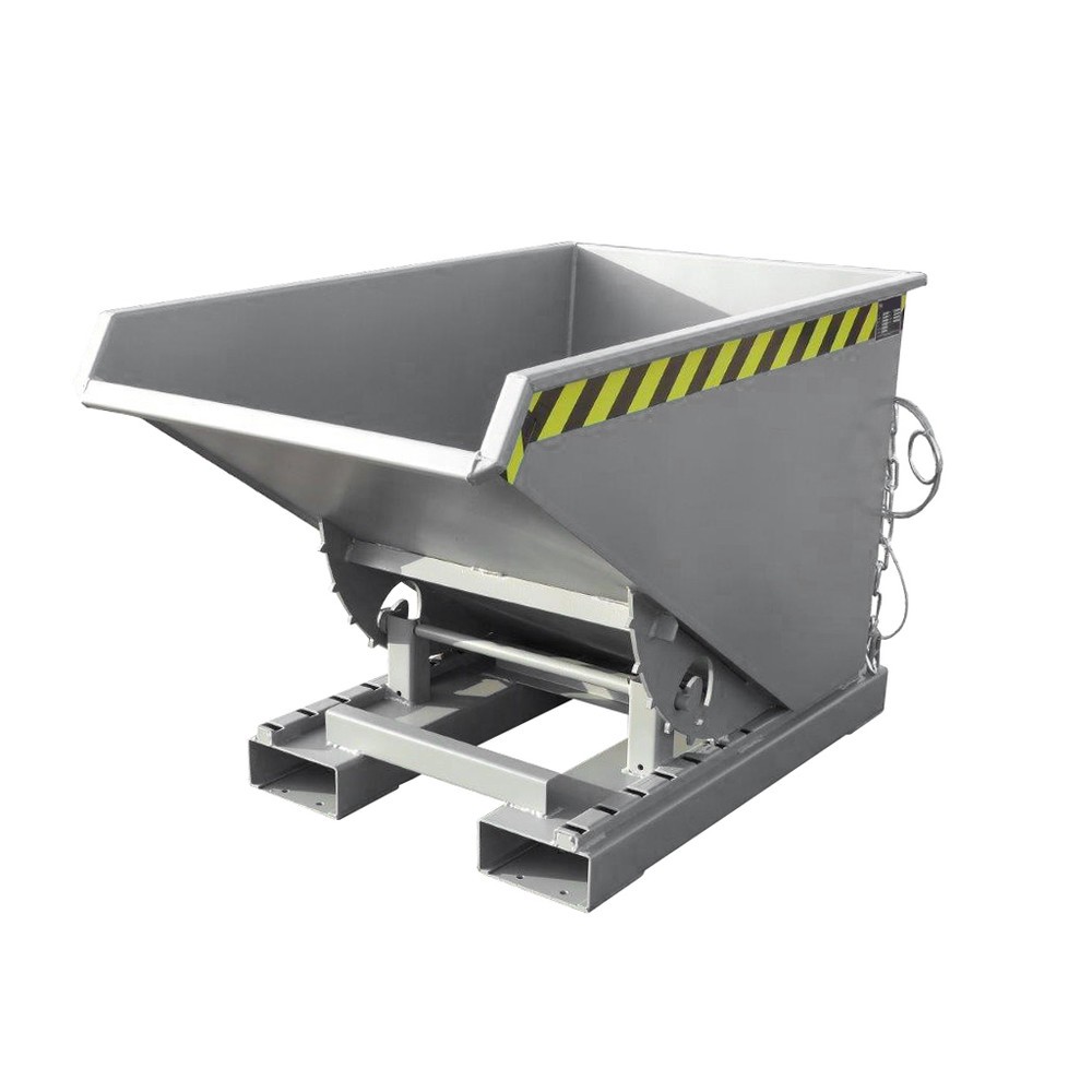 Número de imagen del producto 1: Bauer® Volquete con mecanismo desenrollador de volqueo, pintado, volumen 0,3 m³, RAL 7005 gris ratón